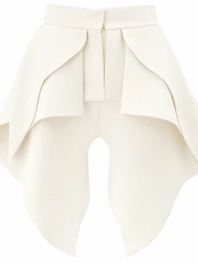 Sculpted Peplum Belt - Off-White